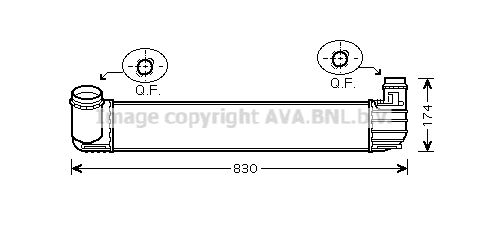 AVA QUALITY COOLING tarpinis suslėgto oro aušintuvas, kompresorius RT4411